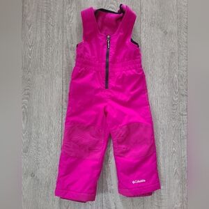 Columbia Fuchsia Snow Bib Toddler 2t
